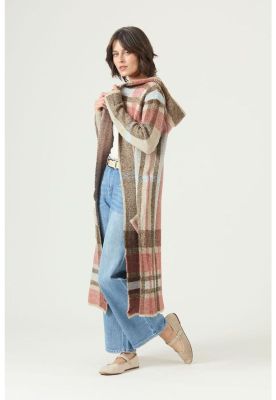 Imagen 2 del producto Tapado tejido terracota cuadros PRIVILEGE 2665