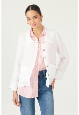 Imagen 2 del producto Chaqueta de lino blanca PRIVILEGE 2850