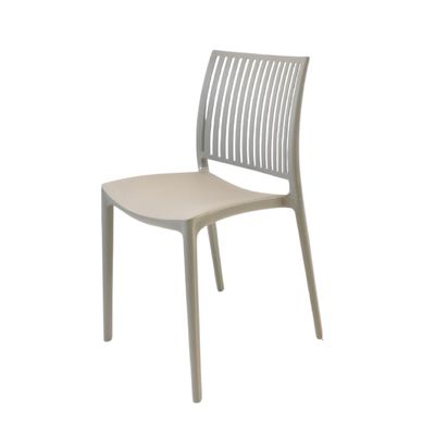 Silla Plástico Apilable Deco Noruega Gris Escandinavia