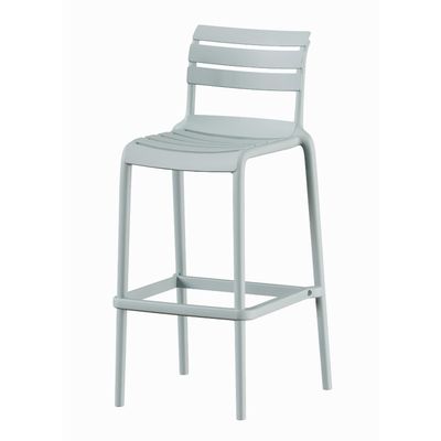 Piso Taburete Silla alta bar cocina Galt 65cm Gris Claro