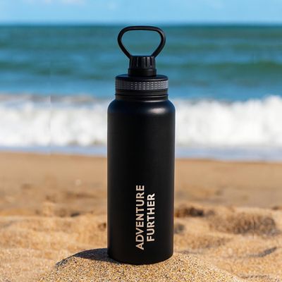 Imagen 2 del producto Botella Metálica Térmica Insulada 1lt Negro NatGeo