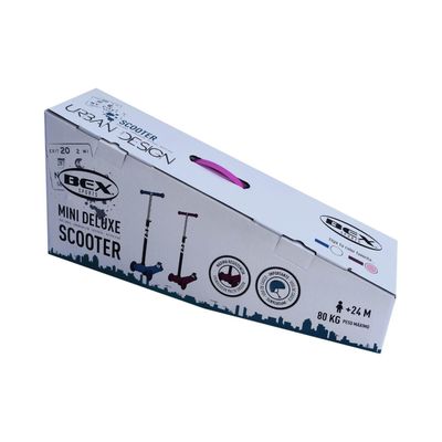 Imagen 2 del producto Scooter Monopatin Niño 3 Ruedas Ajustable 63-86 Cms Rosa Bex