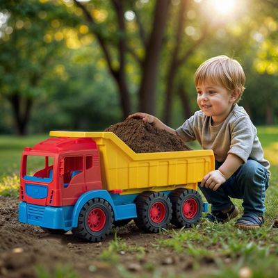 Imagen 2 del producto Camión Tolva Juguete rojo amarillo 68,5cm Dolu