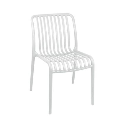 Silla Plástico Apilable Deco Bremen Blanca Escandinavia