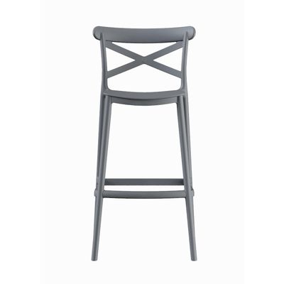 Imagen 2 del producto Piso Taburete Silla alta bar cocina Danessa 75cm Gris Oscuro