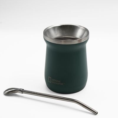 Imagen 2 del producto Matera Acero Inoxidable con Bombilla 230ml Verde