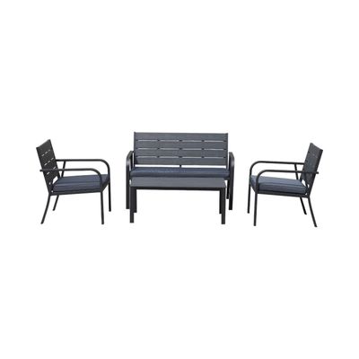 Juego Set Terraza Milano 4 Piezas Con Cojin Northwest