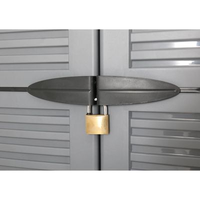 Imagen 2 del producto Armario Closet Plástico Grande Multiuso Gris 68x39x171,5 cm