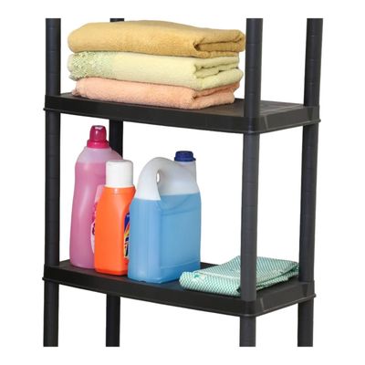 Imagen 2 del producto Estante Repisa Rack Plastico 5 Niveles 61X31X172Cm Negro Ram
