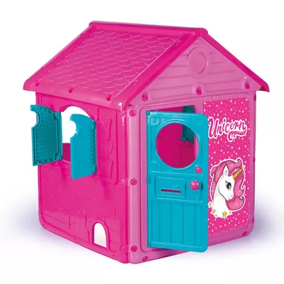 Casa de juego rosada Unicornio 125 x 100 x 104 cm Dolu
