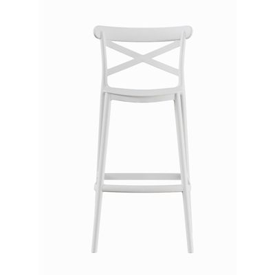 Piso Taburete Silla alta bar cocina Danessa 75cm Blanca