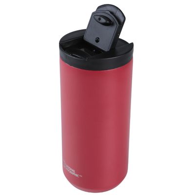 Imagen 2 del producto Mug Acero Inoxidable Tapa Flip Antideslizante 350ml Rojo