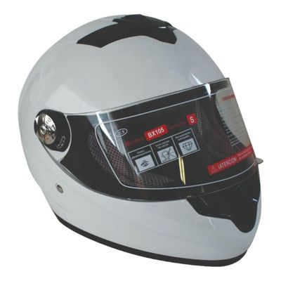 Casco Full Face Bx105 Talla L white Ceritificacion ECE Bex