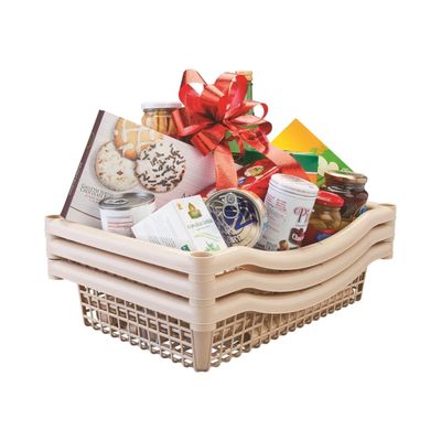 Imagen 2 del producto Carro verdulero plastico Taupe 3 canastos 45x31x72 cm Rimax