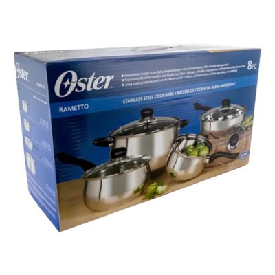 Imagen 2 del producto Batería de cocina acero inoxidable 8 piezas Rametto Oster