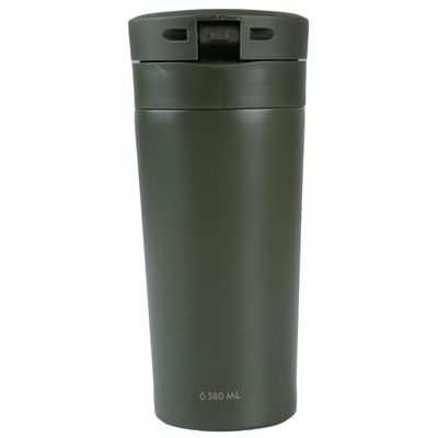 Imagen 1 del producto Mug Acero Inoxidable Tapa Con Pulsador y Antideslizante 380ml Verde