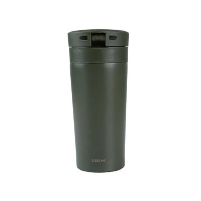 Imagen 2 del producto Mug Acero Inoxidable Tapa Con Pulsador y Antideslizante 380ml Verde