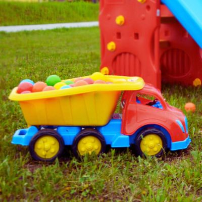 Imagen 2 del producto Camión Tolva Juguete rojo amarillo 69cm Dolu