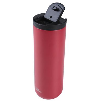 Imagen 2 del producto Mug Acero Inoxidable Tapa Flip Antideslizante 500ml Rojo