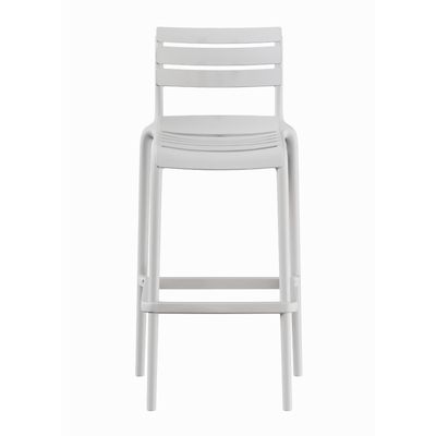 Piso Taburete Silla alta bar cocina Galt 65cm Blanco