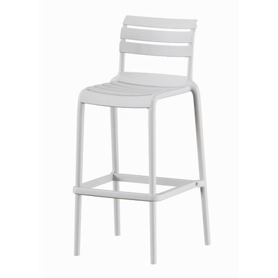 Imagen 2 del producto Piso Taburete Silla alta bar cocina Galt 65cm Blanco