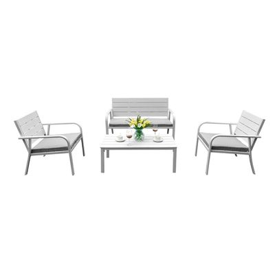 Juego Set Terraza Capri 4 Piezas Con Cojin Northwest