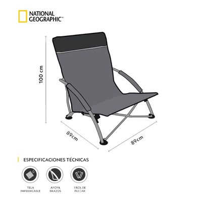 Imagen 2 del producto Silla Plegable Playa National Geographic