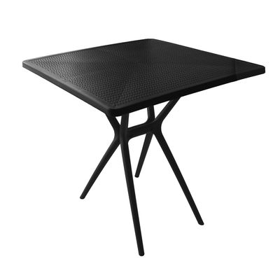 Imagen 2 del producto Mesa Cocina Terraza Jardín Cuadrada Elvan 71x70x70 Negra