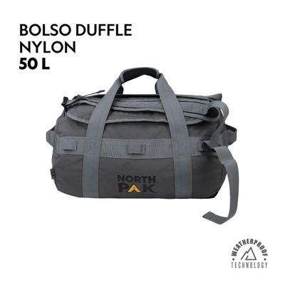 Imagen 2 del producto Bolso Mochila Viaje Duffel 50 L Gris North Pak