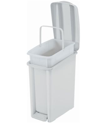 Basurero Plastico con pedal Blanco 10 Lts Rimax