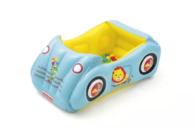 Auto Inflable Piscina Con Pelotas Fisher Price 119X79X51Cms