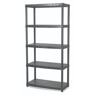 Estante Repisa Rack Plástico 5 niveles 185x45,5x91cm Deluxe