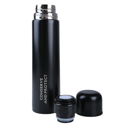 Imagen 2 del producto Termo Bala Metálico Negro 1000ml National Geographic