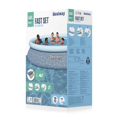 Imagen 2 del producto Piscina Bestway Redonda Fácil Armado con filtro 4.57mx84cm