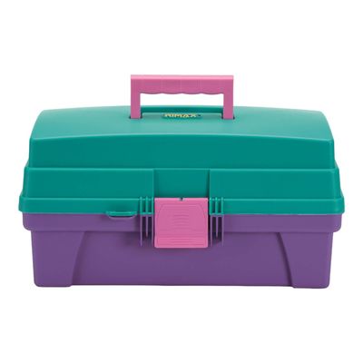 Caja Organizadora C/ Espejo Vanity Verde/Lila 36x21x18 Rimax