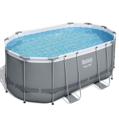 Imagen 2 del producto Piscina Bestway Ovalada Filtro + Accesorios 4.88X3.50X1.07M