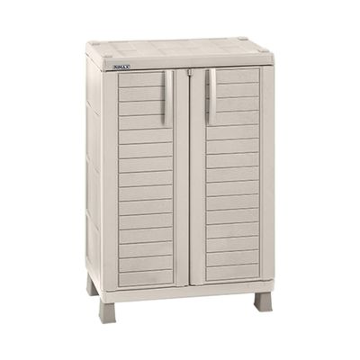 Gabinete Multiuso Plastico Taupe 101x65X45 Cm Baru Rimax
