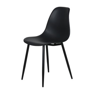 Imagen 2 del producto Silla Deco Plastico Patas Metálicas Igor 45*53*83 Negra