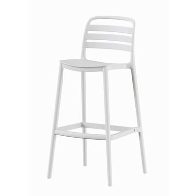 Piso Taburete Silla alta bar cocina Ragnar 75cm Blanca