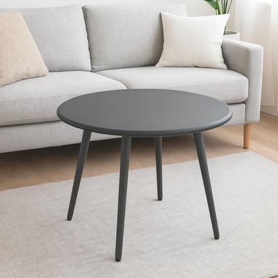 Imagen 2 del producto Mesa redonda deco plastico Nórdica 51,5*51,5*44,5 Gris