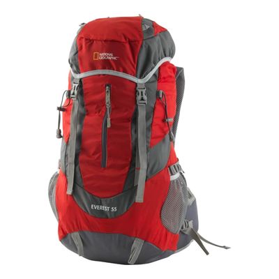 Mochila Camping Everest 55 Litros Roja National Georgraphic