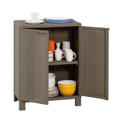 Imagen 2 del producto Gabinete Multiuso Plastico Cafe 66.5x39x91 Starplast Rimax