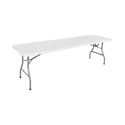Mesa Plegable Rectangular 240x76x74 Cms Blanca Northwest