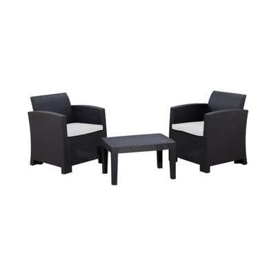 Juego Set Terraza Mallorca 3 Piezas Con Cojin Northwest