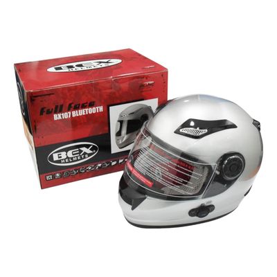 Imagen 2 del producto Casco Full Face Bx107 Bluetooht Talla M Color Silver Certificado ECE Bex