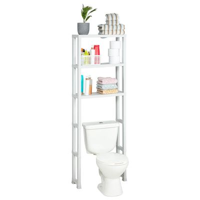 Estante Organizador De Baño 3N Blanco 61x25x171Cms Rimax
