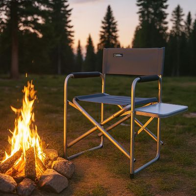 Imagen 2 del producto Silla Mesa Plegable Camping Director Adventure Gris Natgeo