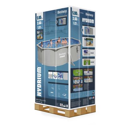 Imagen 2 del producto Piscina Bestway Ovalada Hydrium Filtro+Acces 5.00x3.66x1.22m