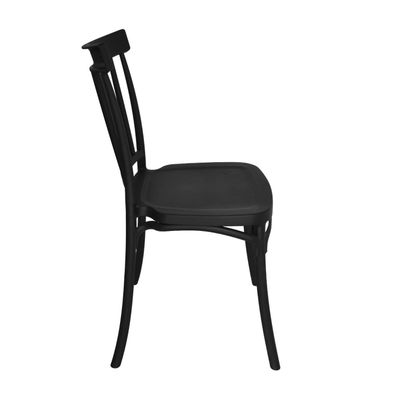 Imagen 2 del producto Silla Plástico Apilable Deco Viken Negra Escandinavia