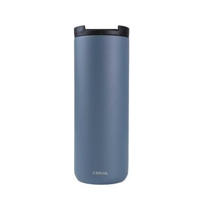 Imagen 2 del producto Mug Acero Inoxidable Tapa Flip Antideslizante 500ml Gris